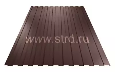 Профнастил C 8 0.4мм Полиэстер Россия RAL 8017 (коричневый) Металл Профиль