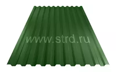 Профнастил C 21 0.5мм Полиэстер Россия RAL 6002 (зеленый) ЮджинСТрой