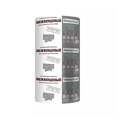 Утеплитель Green Planet Межвенцовый 10000*180*20мм 9.00м2 0.180м3 полиэфирное волокно