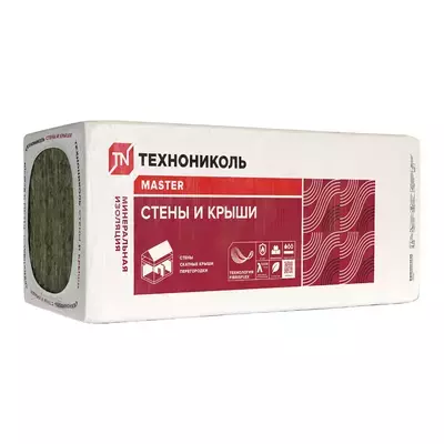 Утеплитель ТехноНИКОЛЬ Стены и крыши мультипак 1000*610*100мм 2.44м2 0.244м3 минвата (стекловолокно)