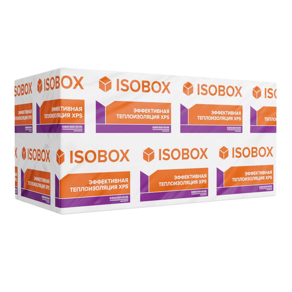 Утеплитель Isobox XPS 100 L (со ступенчатой кромкой) 1180*580*30мм 8.90м2 0.267м3 экструдированный пенополистирол