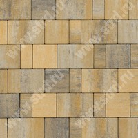 Тротуарная плитка Старый город Ландхаус Color Mix Песчаник верхний прокрас mix основа - серый цемент набор на м2  t=60мм BRAER
