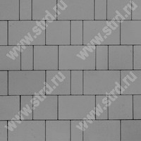 Тротуарная плитка Старый город Ландхаус Серый основа - серый цемент набор на м2  t=60мм BRAER