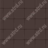 Тротуарная плитка Лувр Коричневый верхний прокрас на сером цементе основа - серый цемент 200*200*60мм BRAER