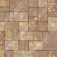 Тротуарная плитка Бавария Каир верхний прокрас mix основа - серый цемент набор на м2  t=60мм МЗ 342