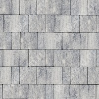Тротуарная плитка Новый город 60 Арктика верхний прокрас mix основа - серый цемент набор на м2  t=60мм МЗ 342